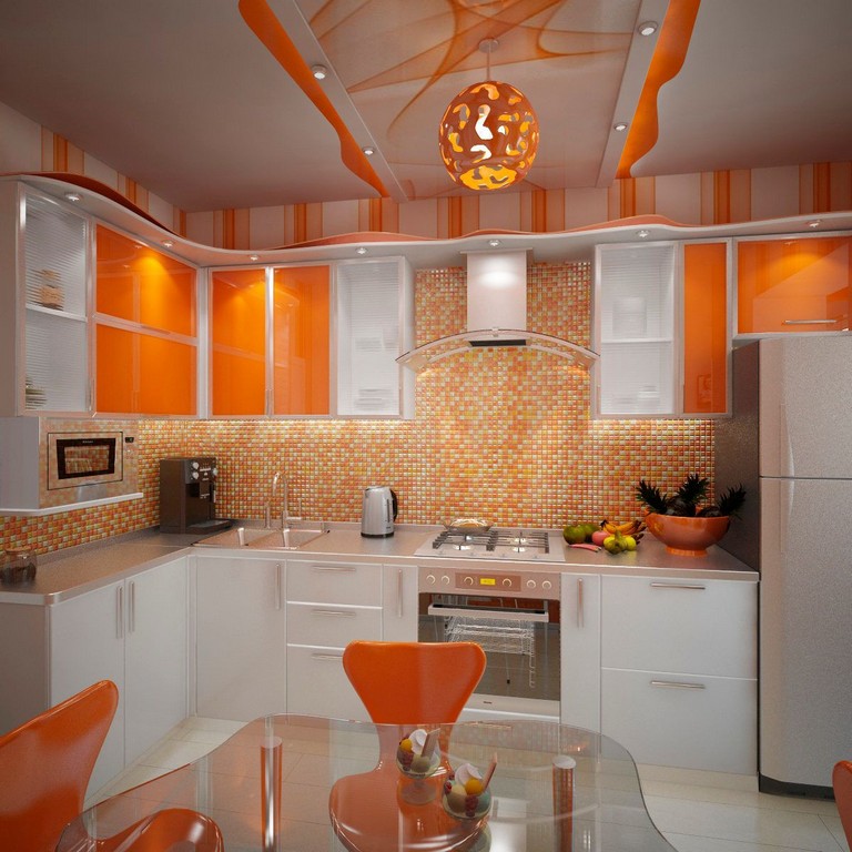 Ремонт кухни гарнитур. Кухни оранжевого цвета. Оранжевая кухня в интерьере. Интерьер кухни с оранжевым гарнитуром. Оранжевый цвет в интерьере кухни.